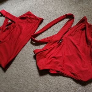Red boutique swim set unique sexy